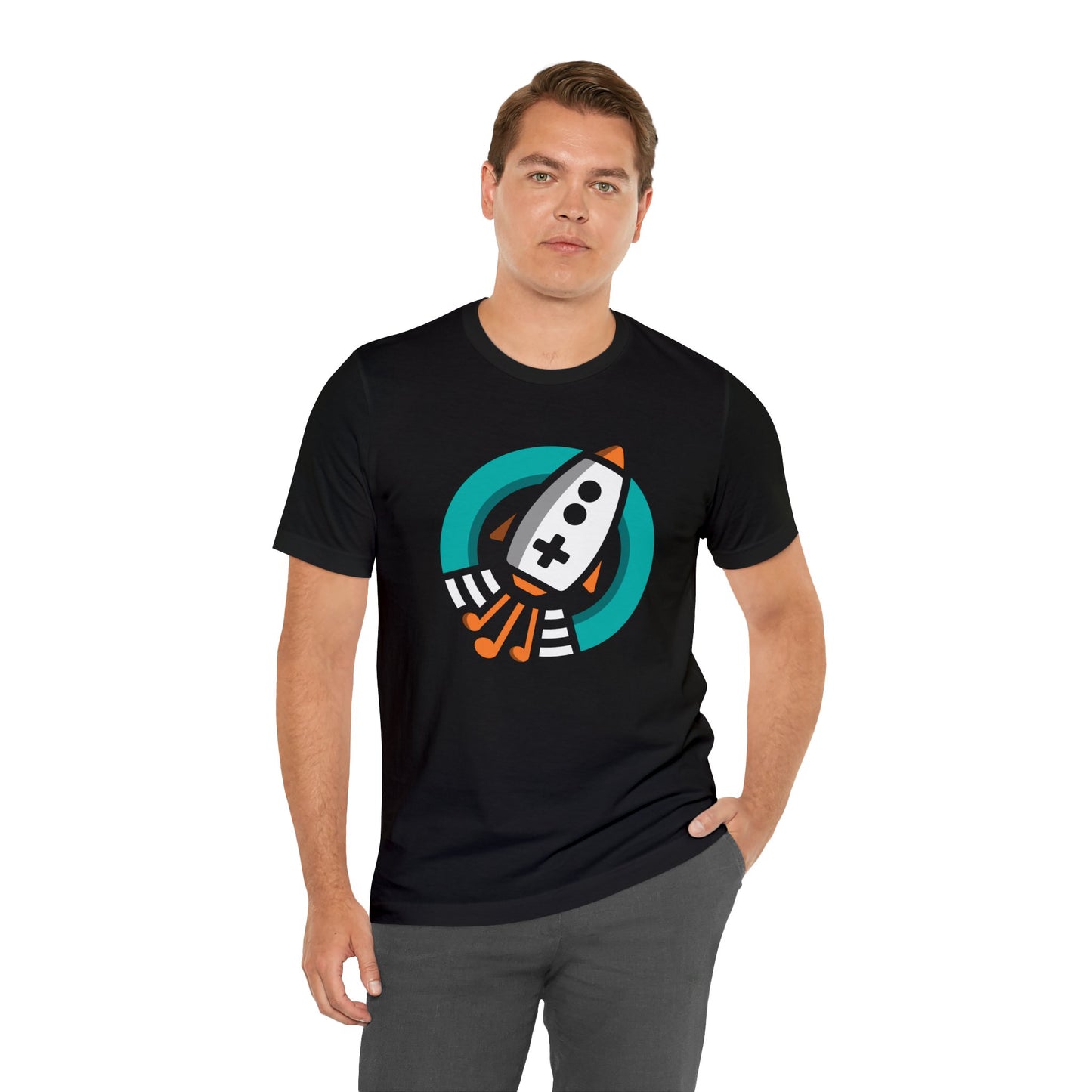 Space Bards Official T-Shirt - Musical Gaming Rocket Logo